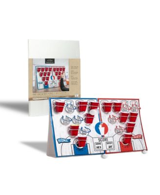 Photo 1 of Studio Mercantile Free Throw Beer Pong Target Party Game. f you love beer pong, you'll love the chandelier target variation. Stack cups at different heights for a variation on the classic drinking game. Improve your aim and try to throw the pong balls int