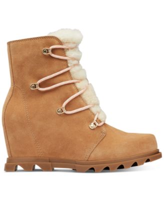 womens sorel wedge booties