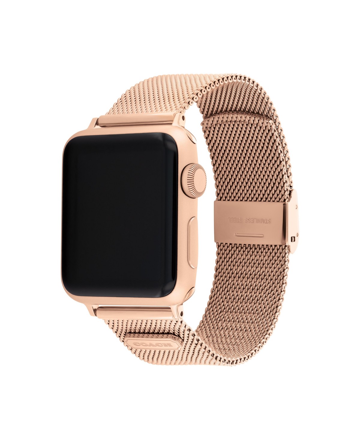 Ремешок для Apple Watch COACH сетчатый, розовое золото, 38/40/41 мм — фото 3