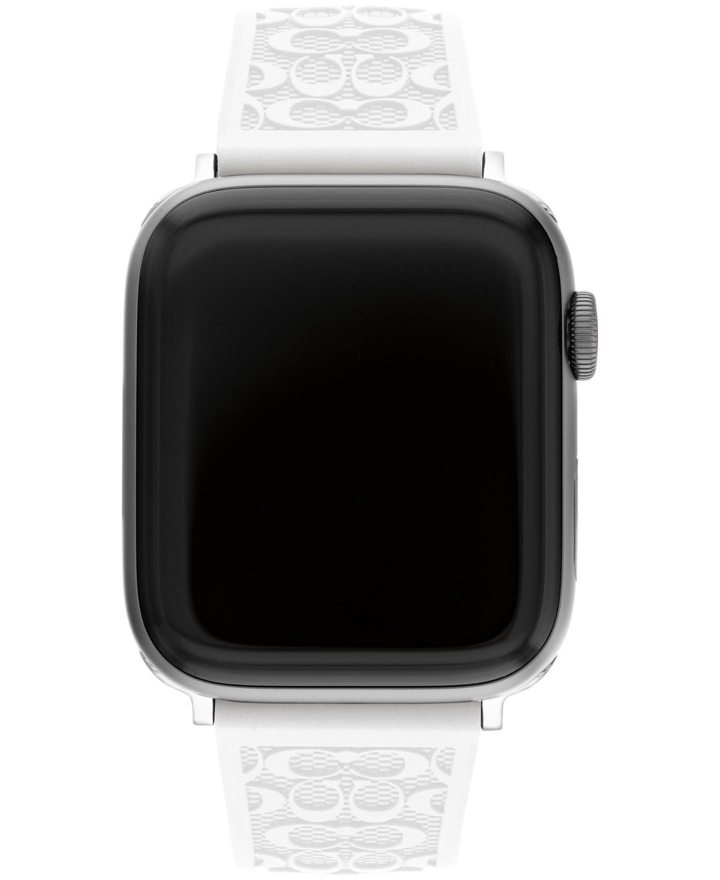 Ремешок для часов COACH White Silicone Strap 42/44/45mm Apple Watch Band — фото 1