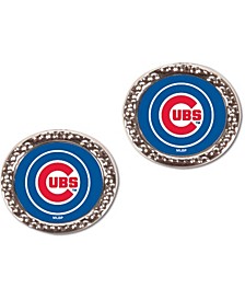Women's Chicago Cubs Round Post Earrings