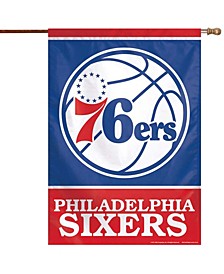 Multi Philadelphia 76Ers 28" x 40" Primary Logo Single-Sided Vertical Banner