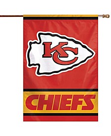 Multi Kansas City Chiefs 28" x 40" Primary Logo Single-Sided Vertical Banner