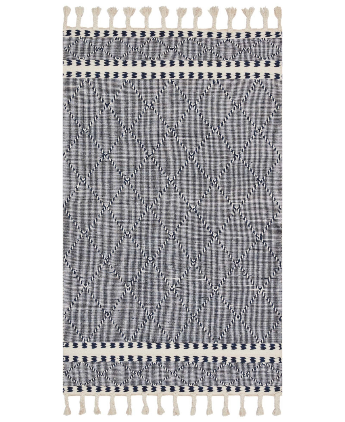 Loloi Ii Sawyer Sawysaw-02 5' x 7'6in Area Rug - Ivory, Navy
