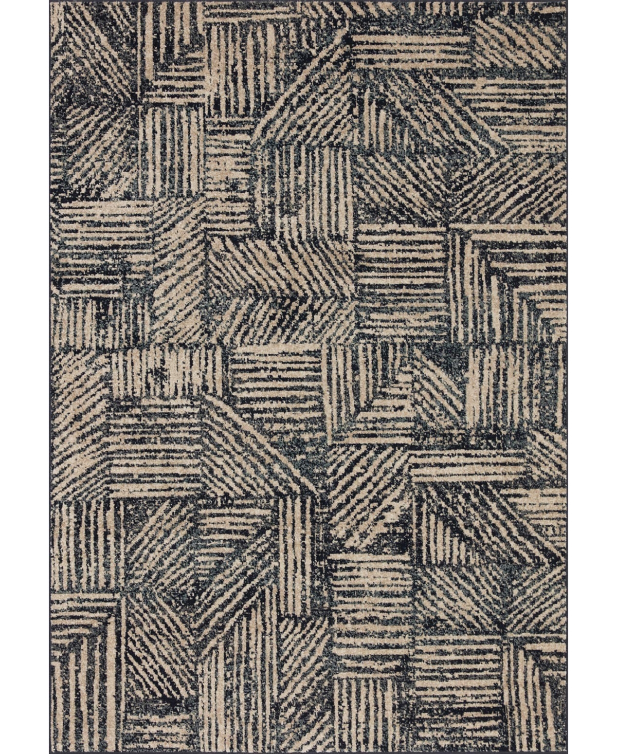 Loloi Ii Bowery Bowebow-01 4' X 6' Area Rug In Onyx,taupe