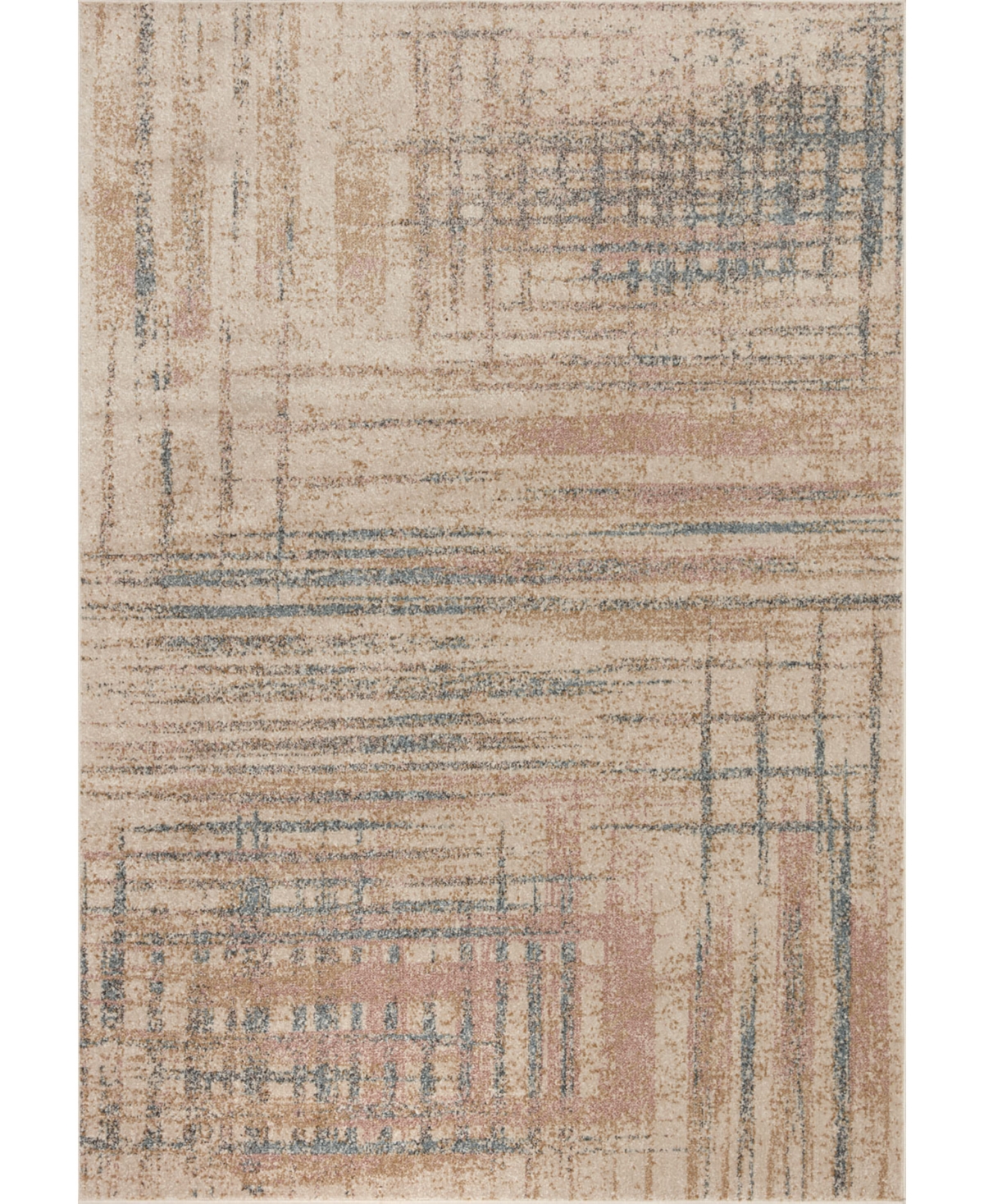 Loloi Ii Bowery Bowebow-07 7'10in x 10' Area Rug - Beige