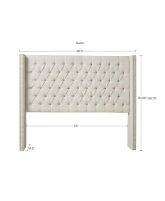 Amelia Fabric Tufted Queen Headboard