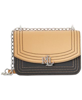 lauren ralph lauren madison pebbled leather crossbody