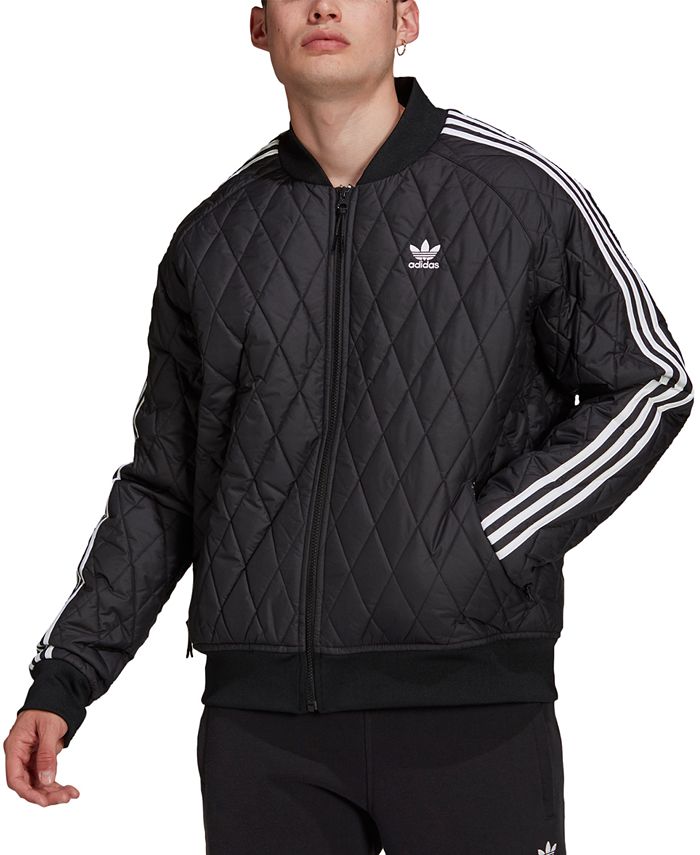 adidas QUILTED SST SSTP BLACKセットアップ-