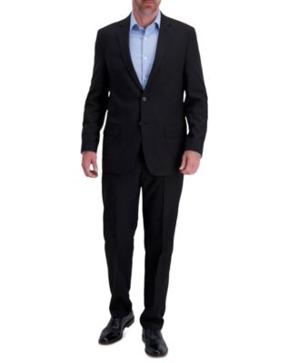 Haggar Mens Smart Wash Tech Suit Classic Fit Separate In Black