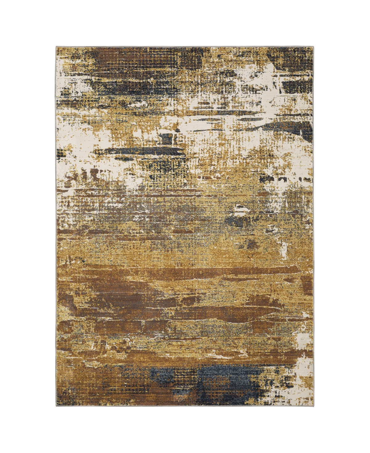 Jhb Design Convoy CON802 5'3in x 7'6in Area Rug - Gold-Tone