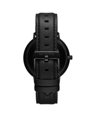 MVMT Men's Legacy Black Leather Strap Watch, 42mm