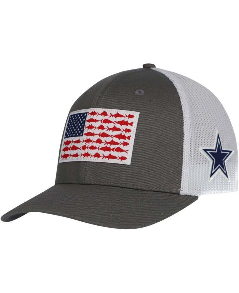 Мужская кепка Columbia Dallas Cowboys PFG Fish Flag Flex Hat