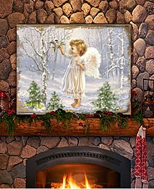 Little Winter Blessings Wood Handcrafted Wall Home Decor, 18" x 12"