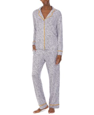 Refinery29 - Printed Notch-Collar Pajama Set