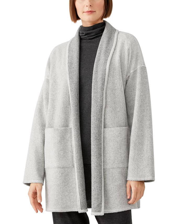 Eileen fisher high outlet collar coat