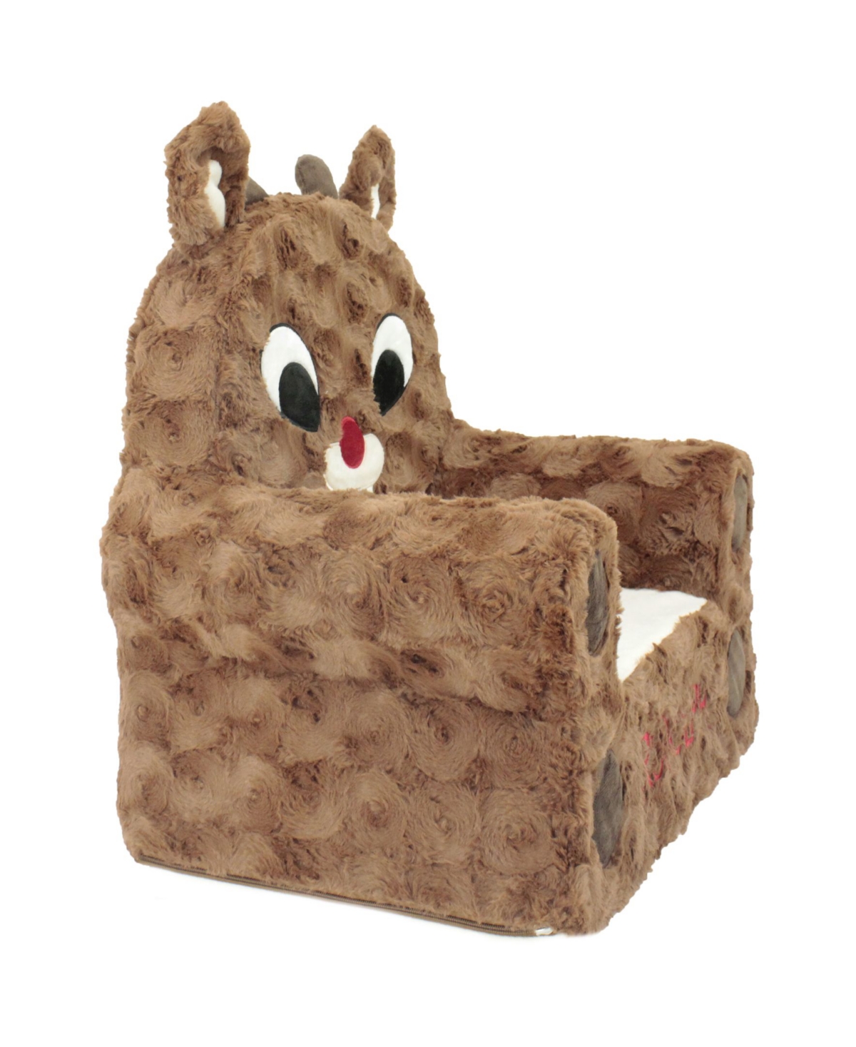 Shop Animal Adventure Rudolph The Red-nosed Reindeer Soft Foam Character Chair In Brown