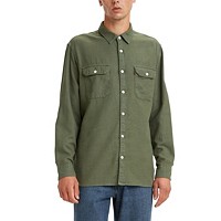 Levi's Jackson Worker Button-Up Men's Shirt (Garment Dye Thyme - Green)