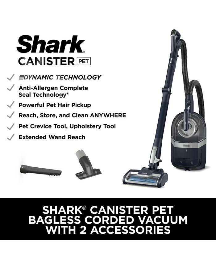Shark CZ351 Canister Pet Bagless Corded Vacuum Macy's