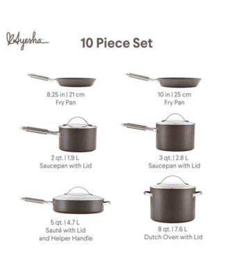 10-Pc. Hard-Anodized Collection Nonstick Cookware Set