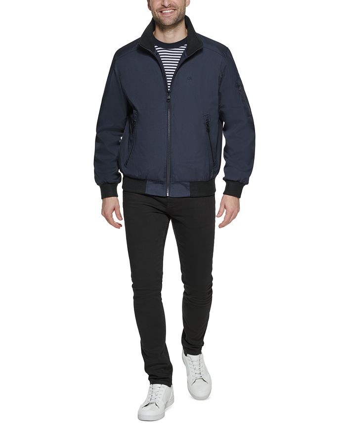 Calvin Klein Men's Classic Ripstop Bomber Jacket & Reviews - Coats ...
