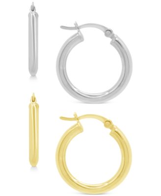 DRS 8-Pc. Set Earring Backs in White Plastic & 14k White Gold - Macy's