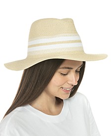 Striped Packable Panama Hat, Created for Macy's