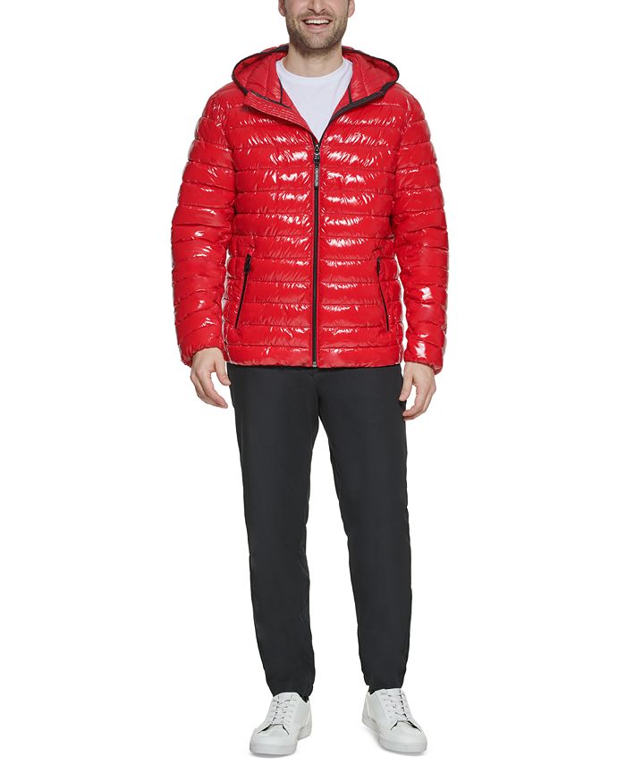 Calvin Klein Men's Hooded Packable Down Jacket, Created for Macy's