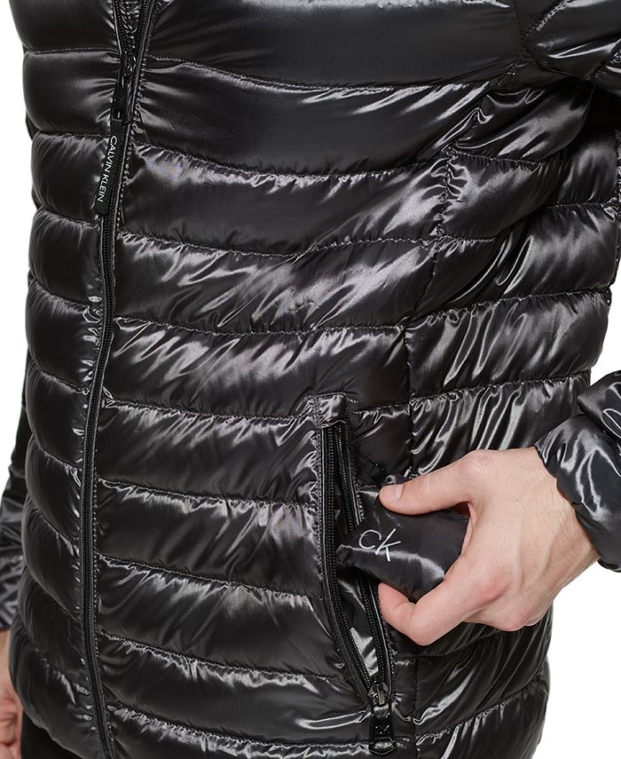 Calvin Klein Men's Hooded Packable Down Jacket, Created for Macy's