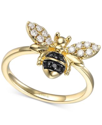 diamond bee ring