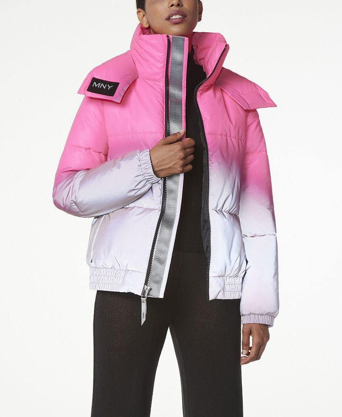 Marc New York Women's Reflective Ombre Puffer Coat - Macy's