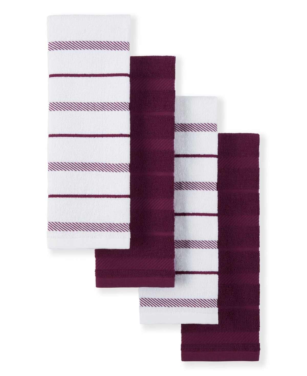 Shop Kitchenaid Albany Kitchen Towel Set, 4 Piece In Medium Red