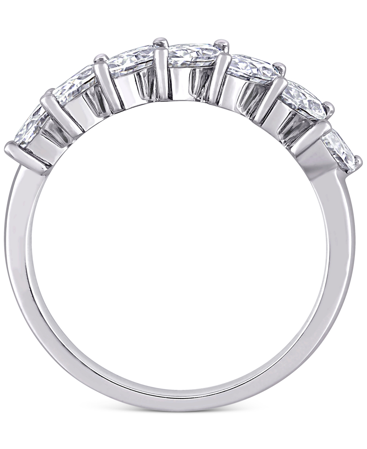 Lab-GrownMarquise Statement Ring (1-3/4 ct. t.w.) in 10k White Gold - Moissanite