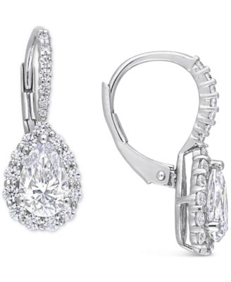 macys moissanite earrings