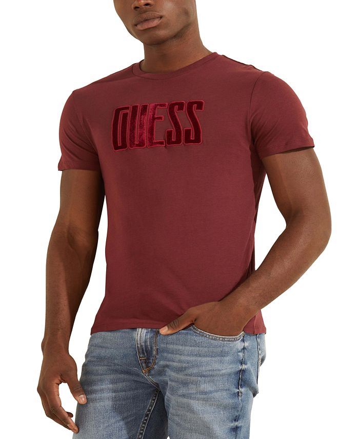 GUESS Men's Velvet Logo T-Shirt & Reviews - T-Shirts - Men - Macy's