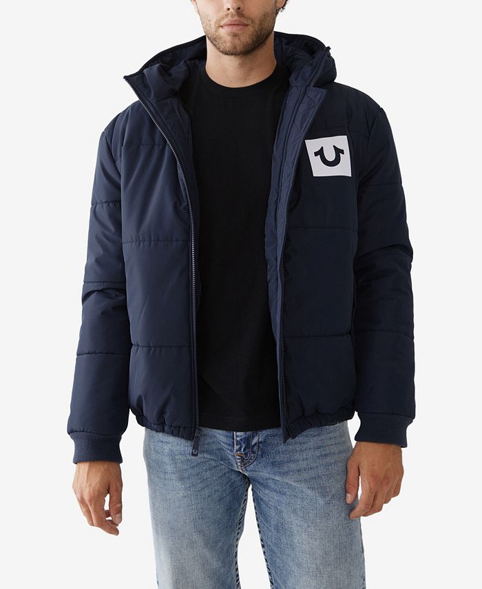 True Religion Men s Hooded Puffer Jacket Macy s