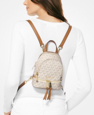 michael kors rhea zip mini backpack