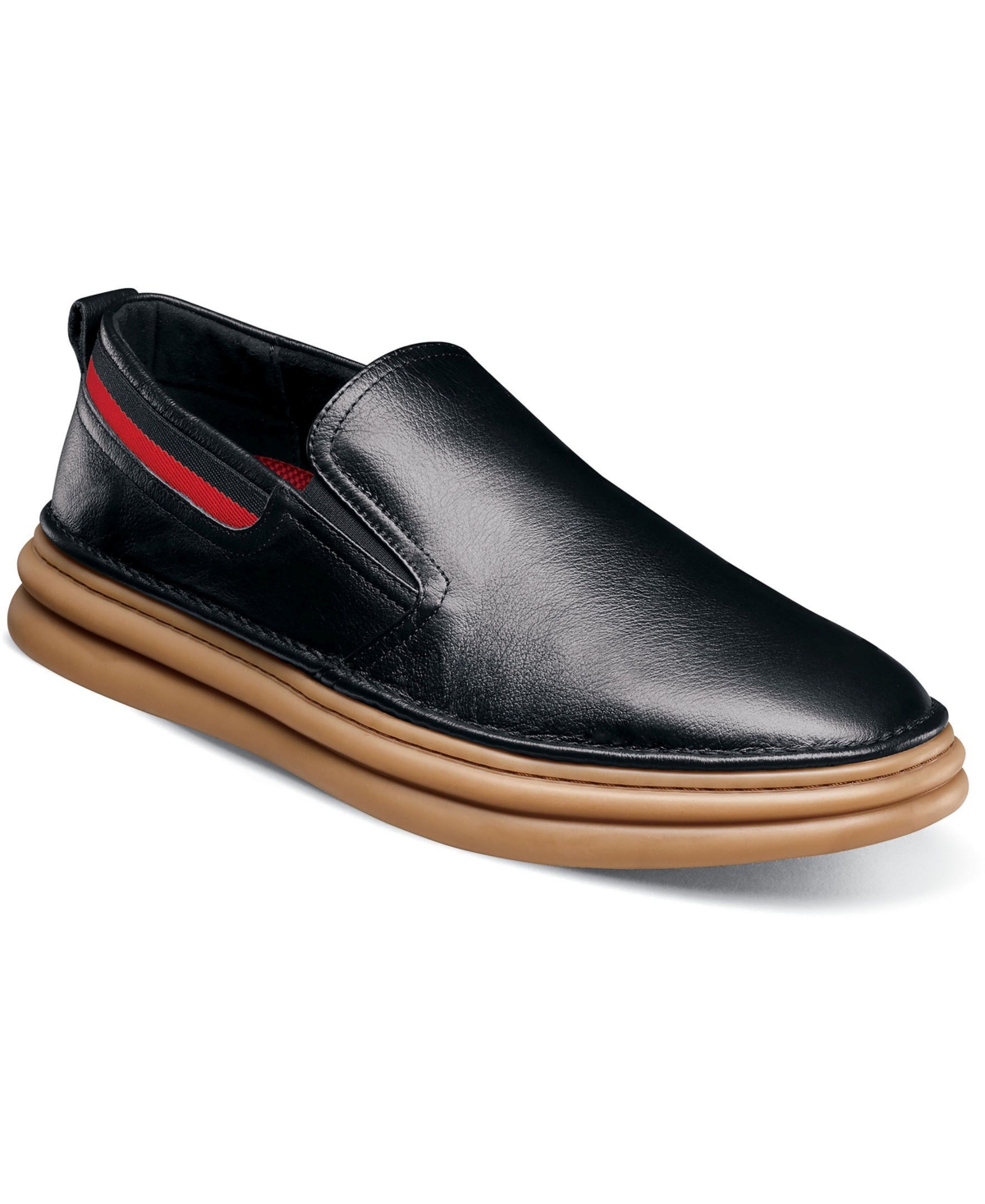 Men's Delmar Plain Toe Slip On Shoes - Black