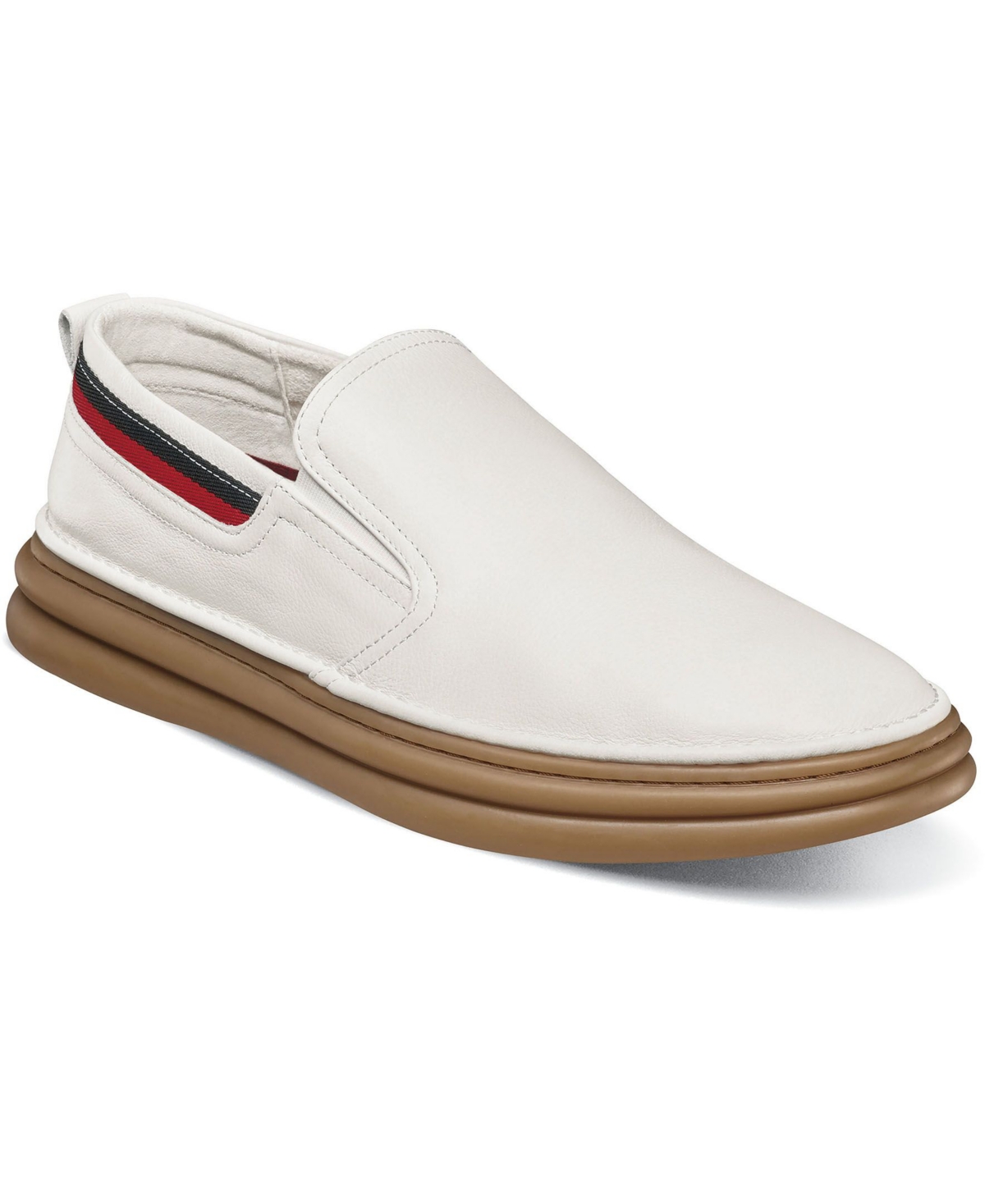 Men's Delmar Plain Toe Slip On Shoes - White