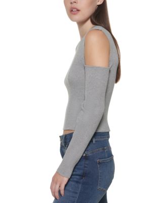 Pull DKNY Femme - Noir - Manches 3/4 - Taille L - Occasion Très Bon état