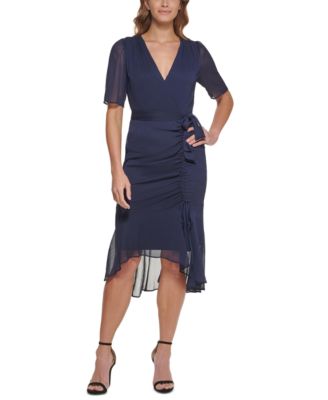 dkny ruched dress