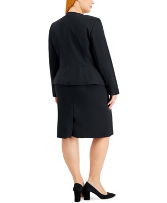 Plus Size Cardigan Jacket & Sheath Dress Set