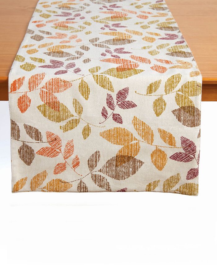 Tableau Leaf Medley Table Runner, 72" x 14" Macy's