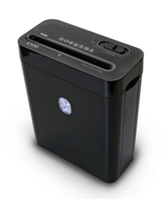10 Sheet Cross Cut Lift Off Paper Shredder, Black
