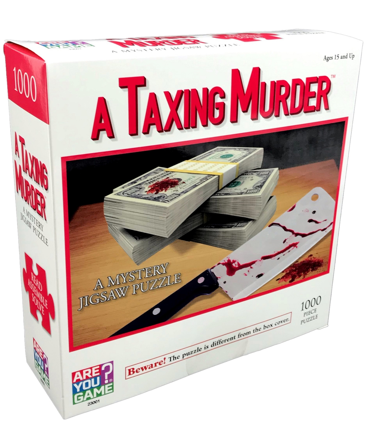 Areyougame A Taxing Murder Classic Mystery Jigsaw Puzzle In No Color