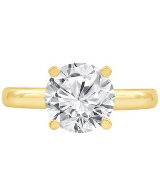 Certified Lab Grown Diamond Solitaire Engagement Ring (3 ct. t.w.) in 14k Gold