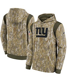 Men's Camouflage New York Giants 2021 Salute To Service Therma Performance Pullover Hoodie