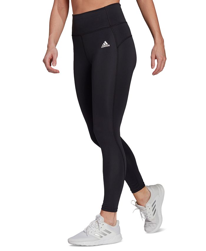 New Women’s Adidas 7/8 Training Leggings Black White Small Medium Large