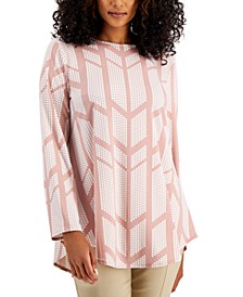 Petite Printed Tunic, Created for Macy's