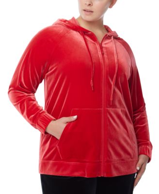 plus size velour jacket
